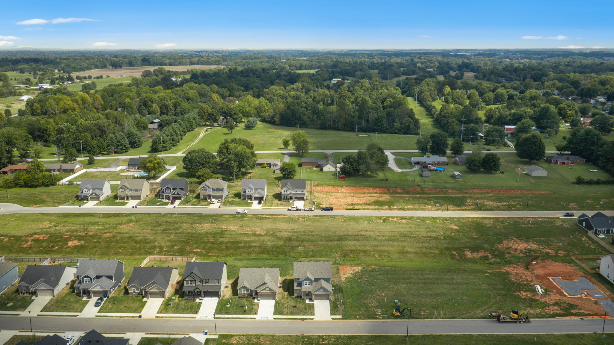 Aerial view of the Dove Point neighborhood in Alvaton, KY