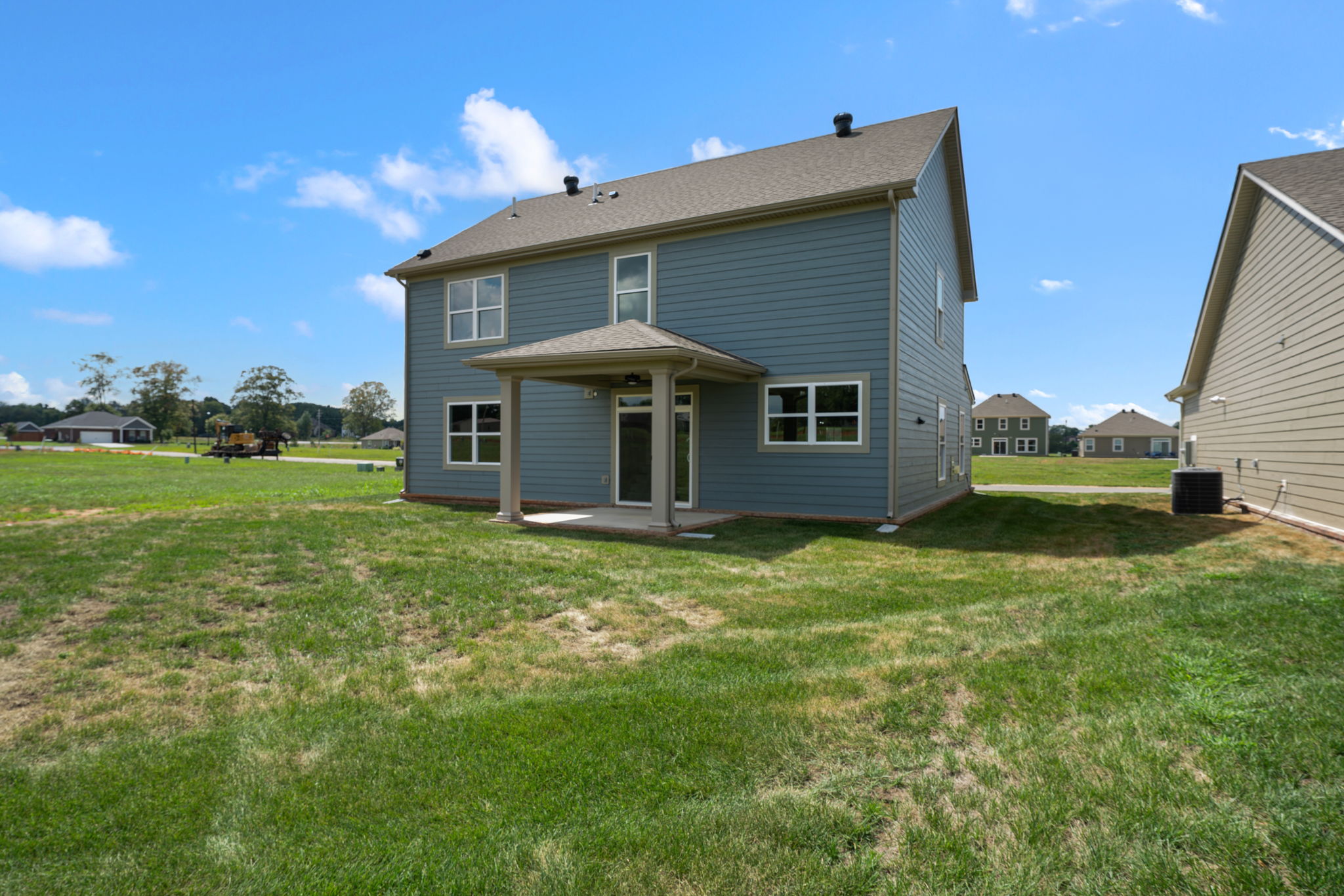 Backyard of the 0.19-acre homesite at 9312 Woodgate Circle in Alvaton, KY